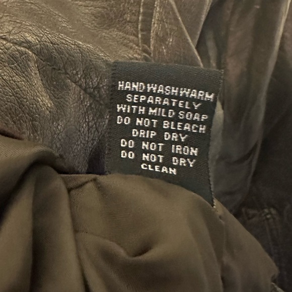 New Look Brown Vegan Leather Jacket Cropped - Picture 7 of 8